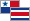 Panama, Costa Rica Flags
