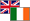 U.K., Ireland flags