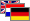 U.K., Netherlands, Germany flags
