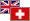 U.K., Switzerland flags