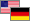U.S.A., Germany flags