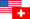 U.S.A., Swiss flags
