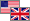 U.S.A., U.K. flags